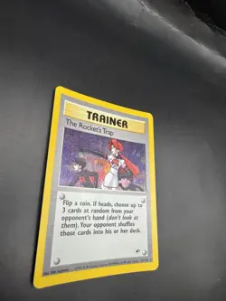 The Rocket’s Trap 19/132 Pokemon TCG Gym Heroes (2000) Unlimited Holo Rare - Image 4