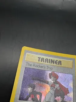 The Rocket’s Trap 19/132 Pokemon TCG Gym Heroes (2000) Unlimited Holo Rare - Image 5