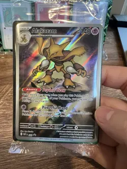 Pokemon TCG: Mega Evolution Alakazam MEP - 009 ETB Black Star Promo SEALED - Image 2