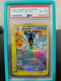 2003 Pokemon Skyridge Gyrados Reverse Foil PSA 8 - Image 1