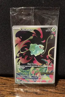 Pokemon TCG - Bulbasaur 133/132 STAMPED PROMO Mega Evolution - Sealed - Image 1