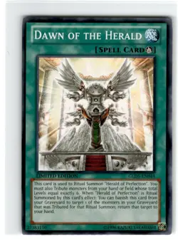 Yu-Gi-Oh! Dawn of The Herald Common GLDS-EN044 Moderately Played Limited Edition - Image 1