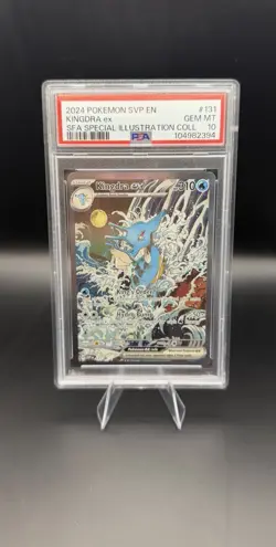 2024 Kingdra EX #131 SVP EN-SV Black Star Promo Card PSA 10 - Image 1