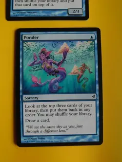 Merrow Harbinger - wizard & Ponder - sorcery MTG 2 Card. Lorwyn. - Image 2