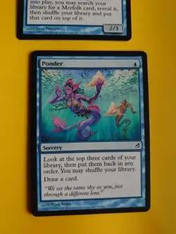 Merrow Harbinger - wizard & Ponder - sorcery MTG 2 Card. Lorwyn. - Image 3