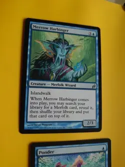 Merrow Harbinger - wizard & Ponder - sorcery MTG 2 Card. Lorwyn. - Image 5