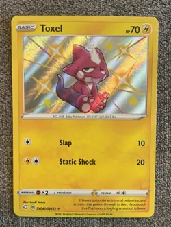 Toxel SV041/SV122 Shiny Holo Shining Fates Pokemon Card Near Mint - Image 1