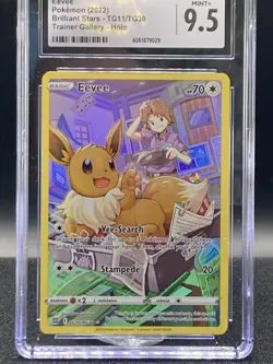 Eevee 2022 Brilliant Stars TG11/TG30 CGC 9.5 Character Rare Pokemon Card - Image 3