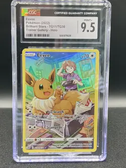 Eevee 2022 Brilliant Stars TG11/TG30 CGC 9.5 Character Rare Pokemon Card - Image 5