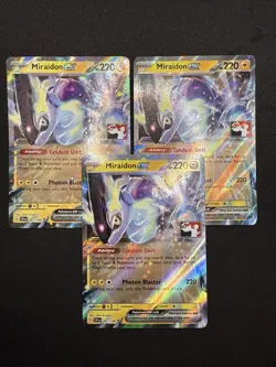Pokemon TCG Miraidon EX Card 081/198 Prize Pack Series Play! Stamped - Image 1