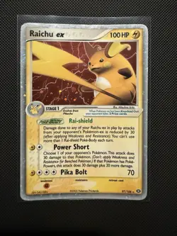 Raichu ex 97/106 Emerald Pokemon Trading Card TCG Nintendo 2005 - Image 1