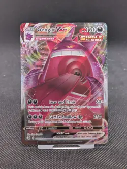 Gengar VMAX 157/264 Fusion Strike Full Art Ultra Rare Holo Pokemon Card * New * - Image 1