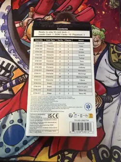 Bandai One Piece Card Game Absolute Justice Starter Deck ST06 English SEALED - Image 2