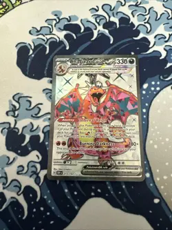 Charizard EX Obsidian Flames Ultra Rare Full Art Holo Card 215/197 Near Mint - Image 1