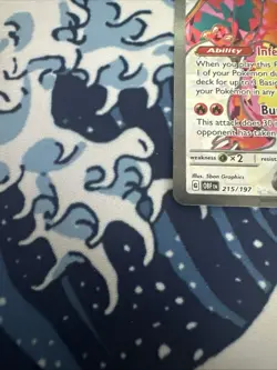 Charizard EX Obsidian Flames Ultra Rare Full Art Holo Card 215/197 Near Mint - Image 2