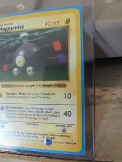 Pokemon TCG Magnemite 53/102 Base Set Shadowless Unlimited Common Card - Image 3