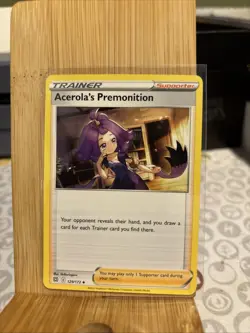 Acerola’s Premonition 129/172 Brilliant Stars Pokemon TCG Card M/NM Pack Fresh - Image 1