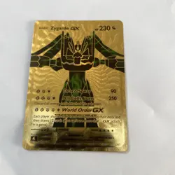 Zygarde GX 230hp Gold Foil Fan Art Card World Order Gx 🔥🔥🔥￼ - Image 1