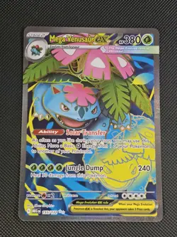 Pokemon TCG Mega Venusaur EX 155/132 Mega Evolution ENGLISH Pokemon Card NM - Image 1