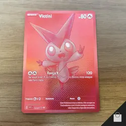 Victini 172/086 Sv: White Flare Full Art Holo Pokemon Brazilian Card Rare NM - Image 1