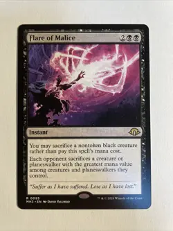 1x Mtg Modern Horizons 3 Flare Of Malice NM/M Magic The Gathering - Image 1
