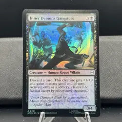 x4 Inner Demons Gangsters - Foil C MTG Marvel's Spider-Man M/NM, English - Image 1