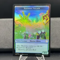 Illusion Villain \ Spider Token FOIL -MTG Magic the Gathering Spiderman-Crimped - Image 2