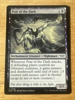 NM Fear of the Dark, MTG, Duskmourn, Magic the Gathering, 98 - Image 1