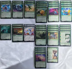 MTG FINAL FANTASY FIN - Tifa Lockhart - Mono Green Landfall Combo Deck - Image 1