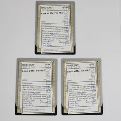 x3 Look at Me, I'm R&D Unsanctioned MTG Magic The Gathering Card Lot White Rare - Image 1