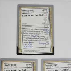 x3 Look at Me, I'm R&D Unsanctioned MTG Magic The Gathering Card Lot White Rare - Image 2