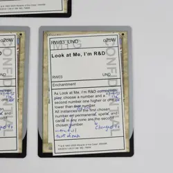 x3 Look at Me, I'm R&D Unsanctioned MTG Magic The Gathering Card Lot White Rare - Image 4