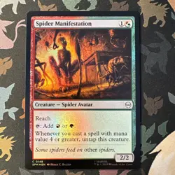 Spider Manifestation 0148 Common Foil Spider-Man MTG - Image 1