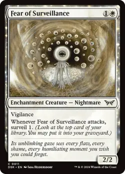 4x Fear of Surveillance (Playset) - Duskmourn: House of Horror DSK MTG - Image 1