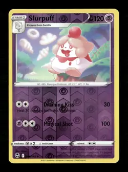 Slurpuff Reverse Holo Uncommon SWSH12: Silver Tempest 084/195 LP Pokemon LP - Image 1