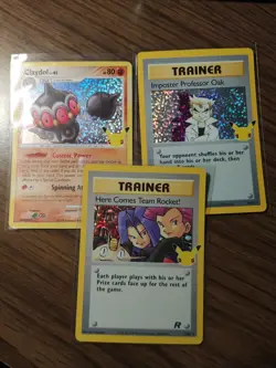 Lot Of 3 Pokemon Celebrations 25th Anniversary Holo Cards Pokemon Claydol+ - Image 1