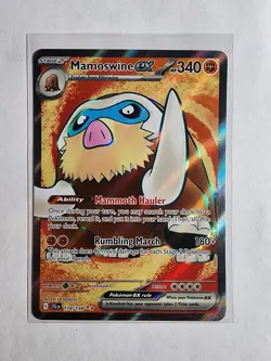 2025 Pokemon - Mamoswine ex 174/159 Sv09: Journey Together Ultra RareHolo - Image 1