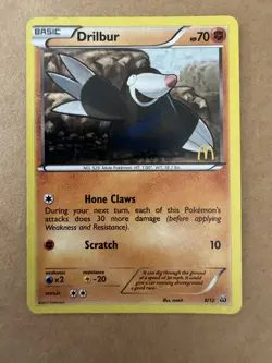 Pokemon - Drilbur - McDonald’s Promo 2012 - 8/12 - Holo - Lp - Image 1