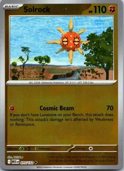 Pokemon - Solrock - 075/132 - Reverse Holo - Mega Evolution - NM/M - Image 1