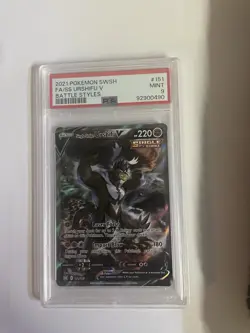 Pokemon TCG Single Strike Urshifu V 151/163 Battle Styles Alternate Art PSA 9 - Image 1