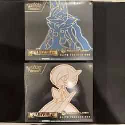 Pokemon Center Mega Evolution Gardevoir & Lucario ETB Elite Trainer Box Set Of 2 - Image 1