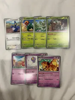 Scarlet And Violet Base Set Pokemon Cards (7 Unique Cards) - Bulk Pokemon TGC - Image 1