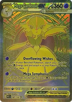 Lightly Played Mega Gardevoir ex - 187/132 - Mega Hyper Rare Pokemon Mega Evolut - Image 1