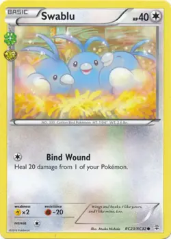 Moderately Played Swablu - RC23/RC32 - Common Pokemon Generations: Radiant Colle - Image 1