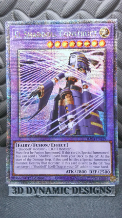 | Yugioh El Shaddoll Construct RA04-EN229 ALT Quarter Century Secret Rare NM | - Image 1