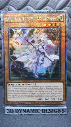 Yugioh Dogmatika Ecclesia, the Virtuous RA01-EN020 Quarter Century Secret NM - Image 1