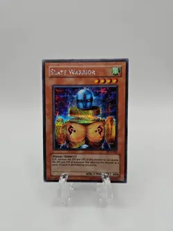 Yugioh Slate Warrior WC4-003 Prismatic Secret Rare Limited Edition LP - Image 1