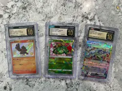 Pokemon Japanese Korean Slab Bundle | 3 Cards | CGC pristine [SEE photos] - Image 1