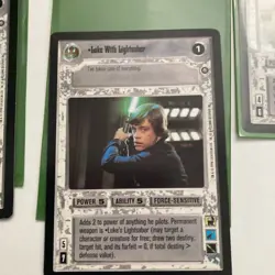 Star Wars CCG Customizable Card Game: Leia With Blaster Rifle (1998) - Image 3