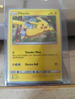 Pokemon Pikachu TCG SM04 Sun & Moon Black Star Promo Card Holo - Image 1